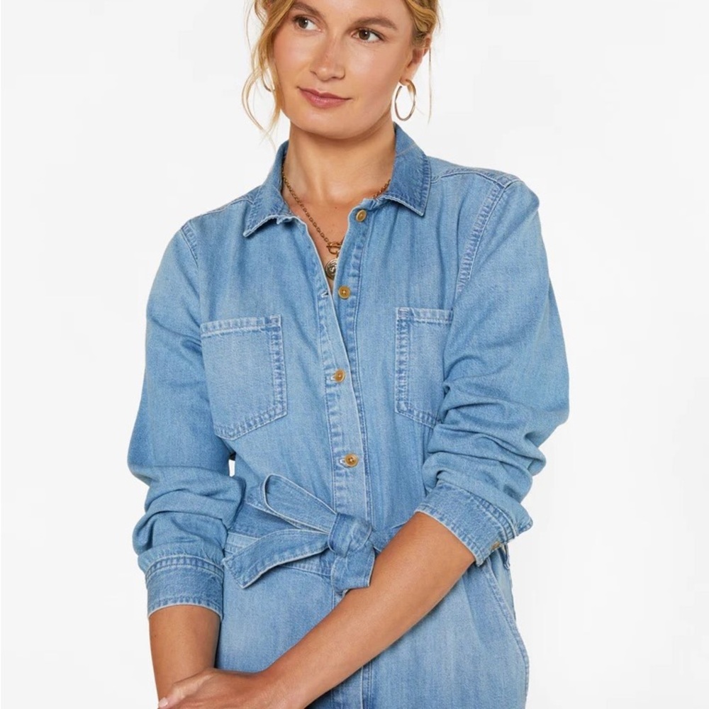 Outerknown Wyatt Denim jumpsuit size medium NWT - Price firm - Picture 7 of 7
